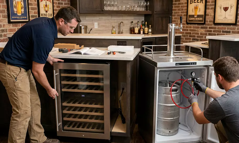 Wine Cooler and Kegerator Installation in Kannapolis, NC