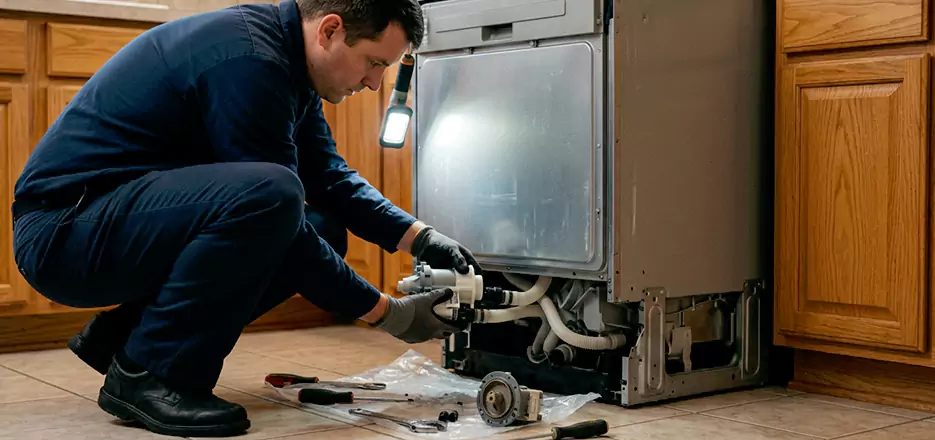 Dishwasher Drain Hose Repair in Kannapolis
