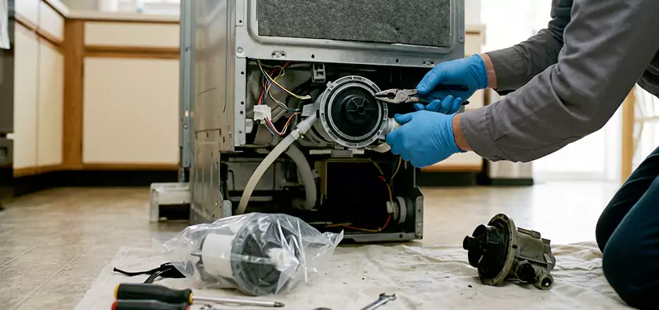 Dishwasher Motor Pump Replacement in Kannapolis